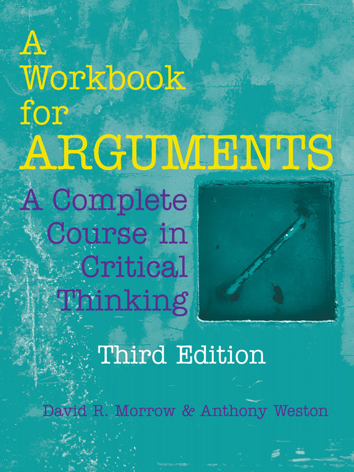 Title details for A Workbook for Arguments by David R. Morrow - Available
